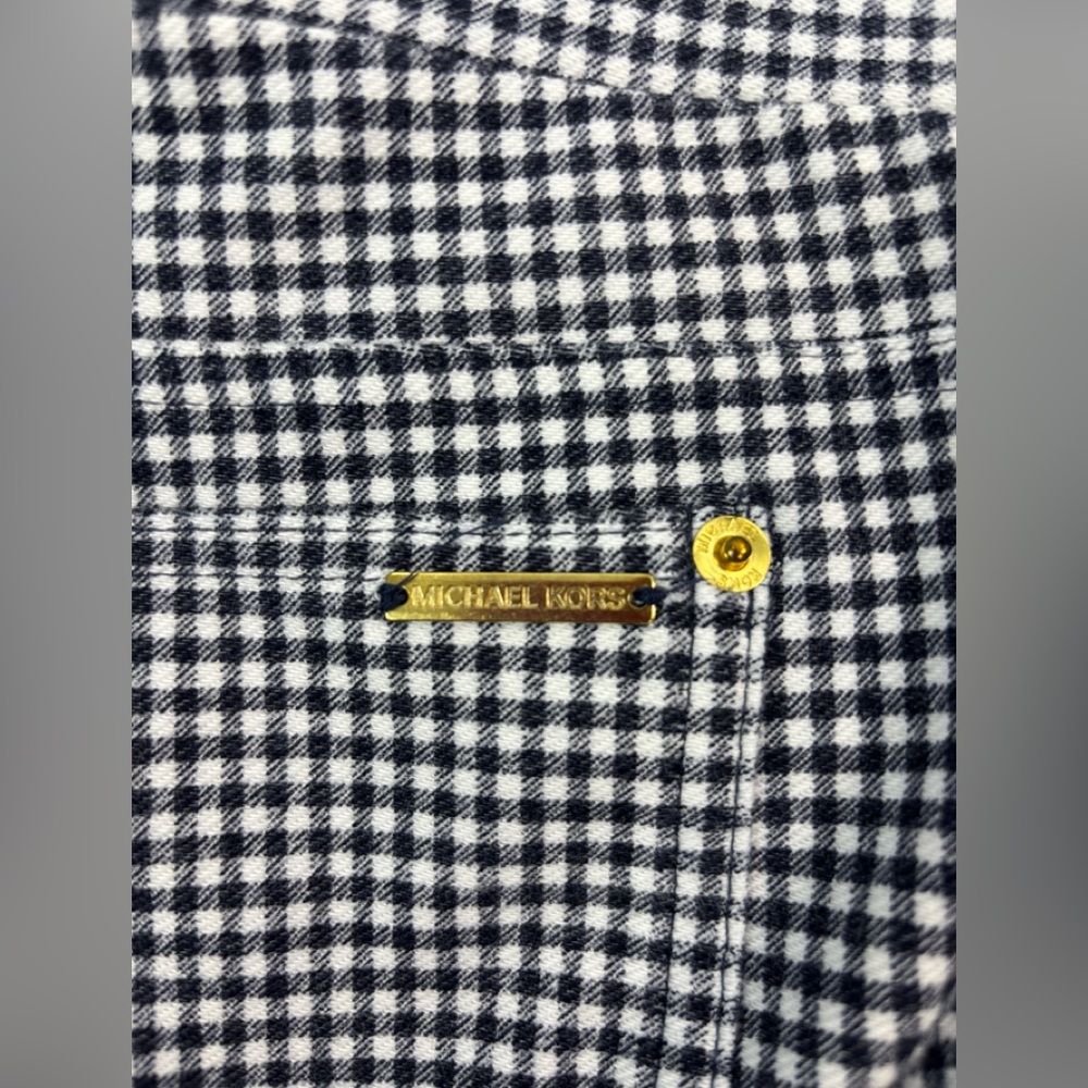 Michael Kors XL Pull-On Gingham Check Pocketed Stretch Slacks Pants - Picture 4 of 7